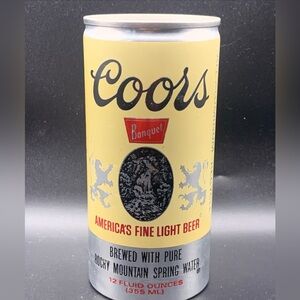 Vintage Beer Can Coors Banquet America's Fine Light Beer Pull Tab Empty